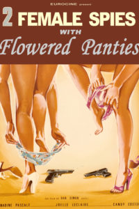 (English) 2 FEMALE SPIES WITH FLOWERED  PANTIES